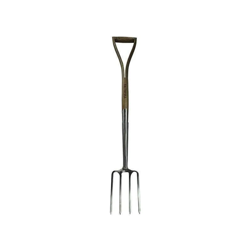 Faithfull Prestige Stainless Steel Digging Fork Ash Handle