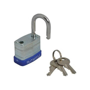 Faithfull Laminated Steel Padlock 30mm 3 Keys