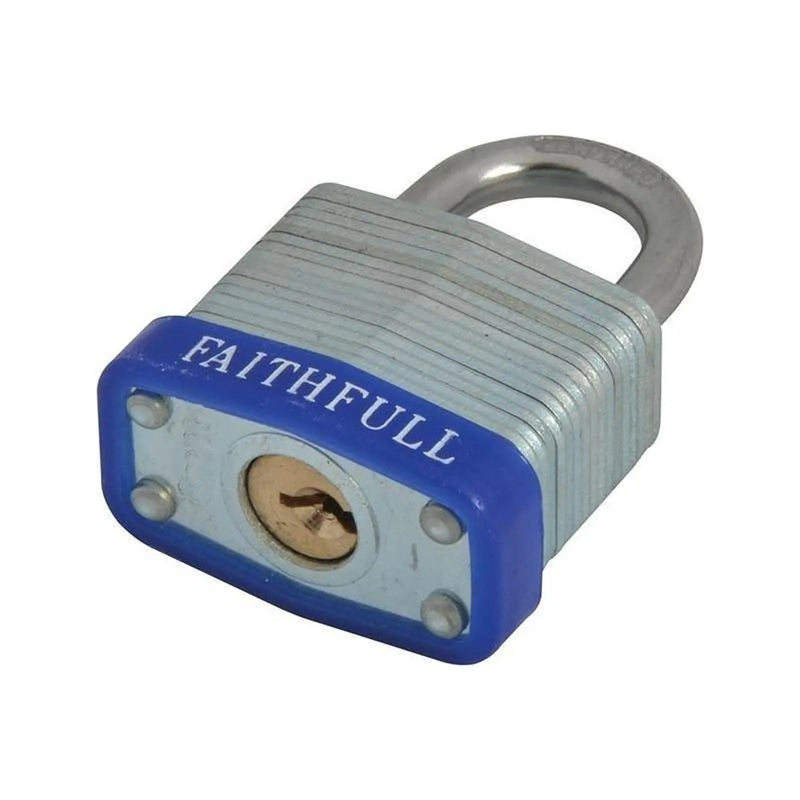 Faithfull Laminated Steel Padlock 30mm 3 Keys