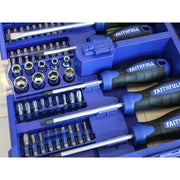 Faithfull Fold Out Screwdriver & Bit Set, 63 Piece