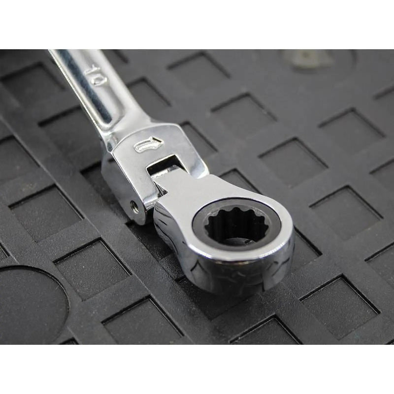 Faithfull Ratchet Combination Spanner Flex Head CV 10mm