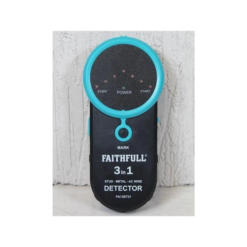 Faithfull 3-in-1 Detector Stud  Metal & Live Wire