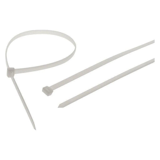Faithfull Heavy-Duty Cable Ties White 9.0 x 905mm (Pack 10)