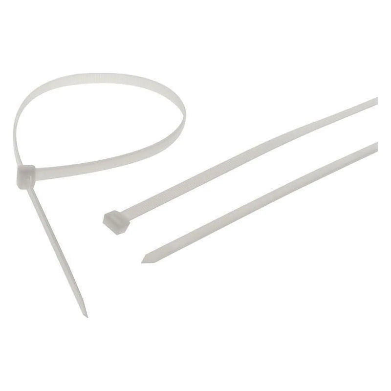 Faithfull Heavy-Duty Cable Ties White 9.0 x 905mm (Pack 10)