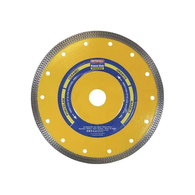 Faithfull Porcelain Diamond Blade 200 x 25.4mm