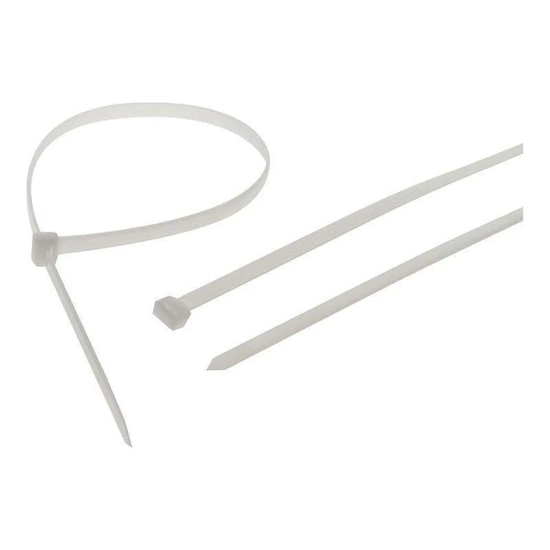 Faithfull Heavy-Duty Cable Ties White 9.0 x 600mm (Pack 10)