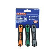 Faithfull Metric, Imperial & TORX Folding Hexagonal Key Set, 25 Piece