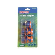 Faithfull 3/4in Plastic Hose Fittings Kit, 3 Piece