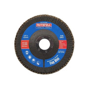 Faithfull Aluminium Oxide Flap Disc 125 x 22mm 40 Grit