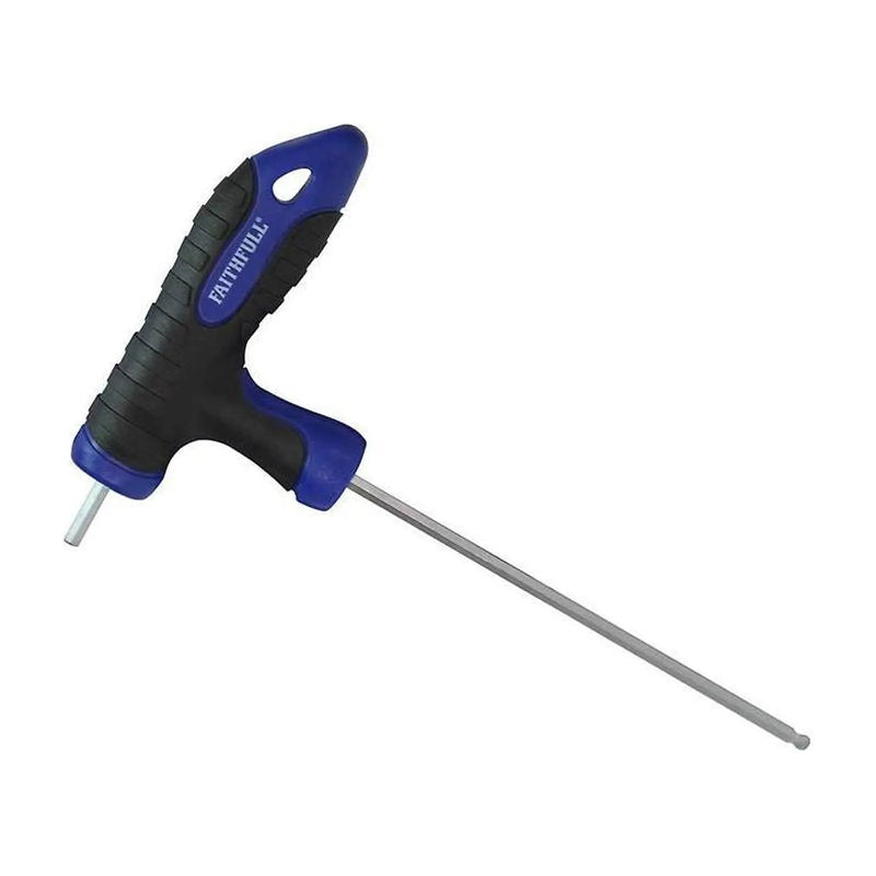 Faithfull Ball Ended T-Handle Hexagon Key 4mm