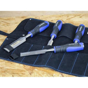 Faithfull 8 Pocket Leather Chisel Roll