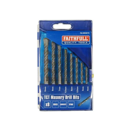 Faithfull Standard Masonry Drill Set, 8 Piece