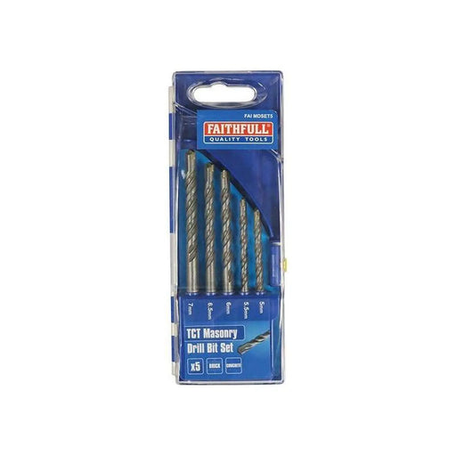 Faithfull Standard Masonry Drill Set, 5 Piece