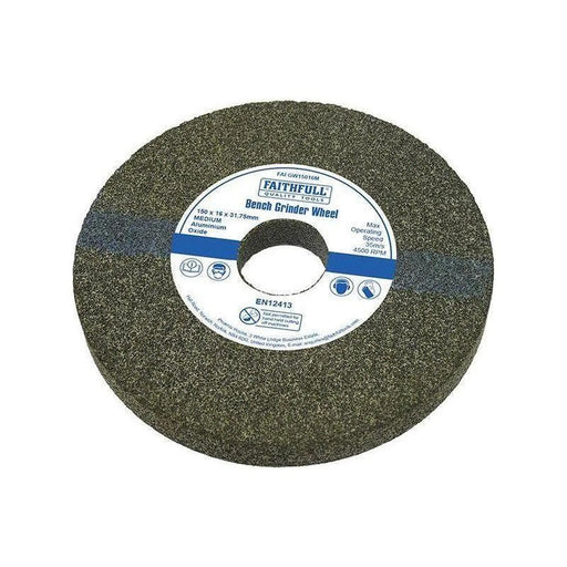 Faithfull General Purpose Grinding Wheel 150 x 16mm Medium Alox