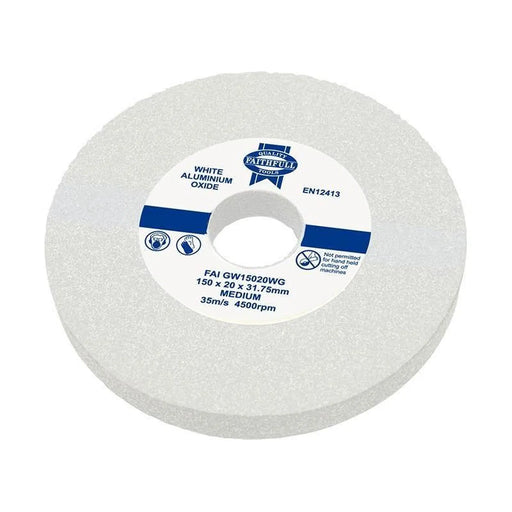 Faithfull General Purpose Grinding Wheel 150 x 20mm White Medium