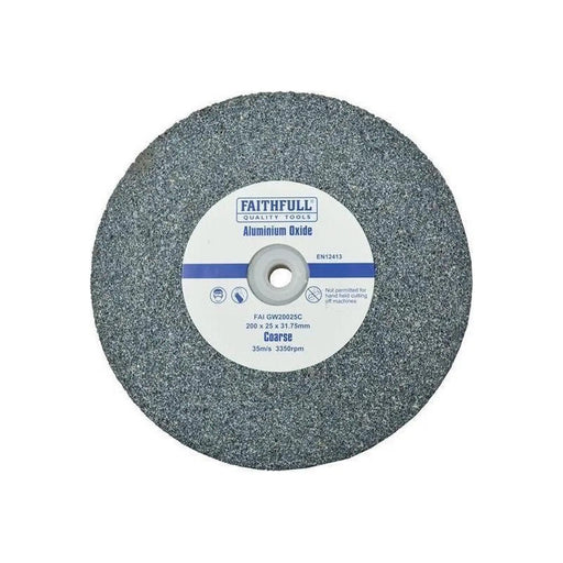 Faithfull General Purpose Grinding Wheel 200 x 25mm Coarse Alox