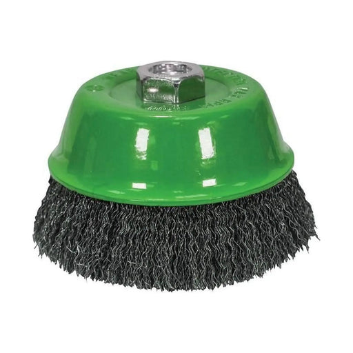Faithfull Wire Cup Brush 100mm M14x2, 0.30mm Stainless Steel Wire