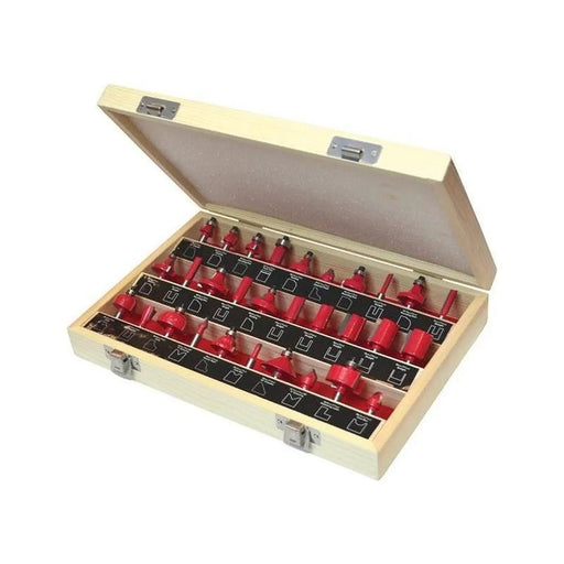 Faithfull 1/4in TCT Router Bit Set, 30 Piece