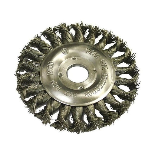 Faithfull Circular Wire Brush 125 x 12mm 22.2mm Bore, 0.50mm Wire