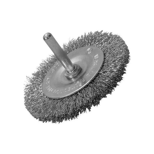 Faithfull Wire Brush 75mm x 6mm Shank, 0.30 Wire
