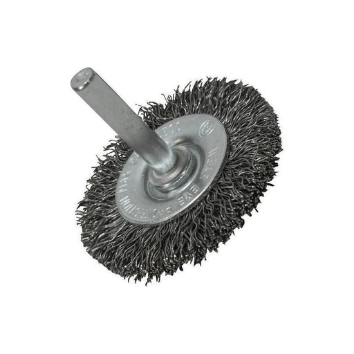 Faithfull Wire Brush 50mm x 6mm Shank, 0.30 Wire