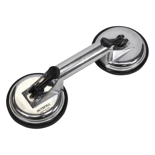 Faithfull Double Pad Aluminium Pro Suction Lifter
