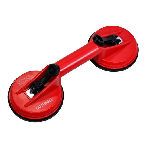Faithfull Double Pad Suction Lifter 120mm Pads