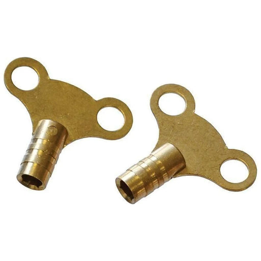 Faithfull Radiator Keys - Brass (Pack of 2)