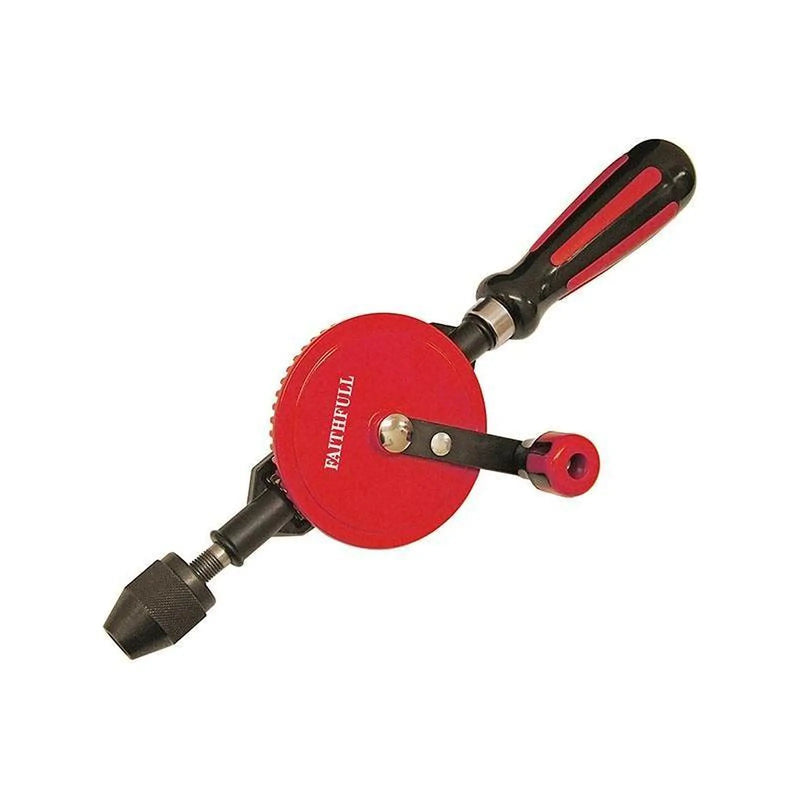 Faithfull Hand Drill Double Pinion 8mm Capacity