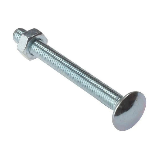 Forgefix Carriage Bolt & Nut ZP M10 x 200mm Bag 10