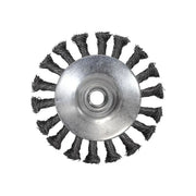 Faithfull Conical Wire Brush 100mm M14x2 Bore, 0.50mm Wire