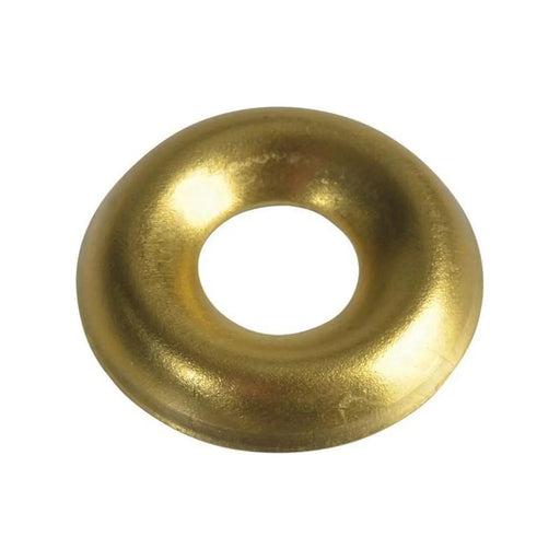 Forgefix Screw Cup Washers Solid Brass Polished No.6 Bag 200