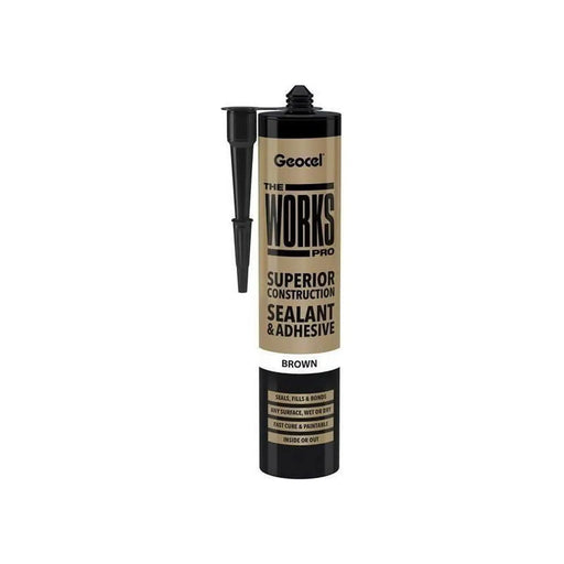 Geocel THE WORKS PRO Sealant & Adhesive Brown 290ml