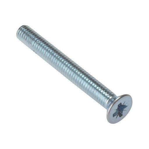Forgefix Machine Screw Pozi Compatible CSK ZP M6 x 30mm Bag 25