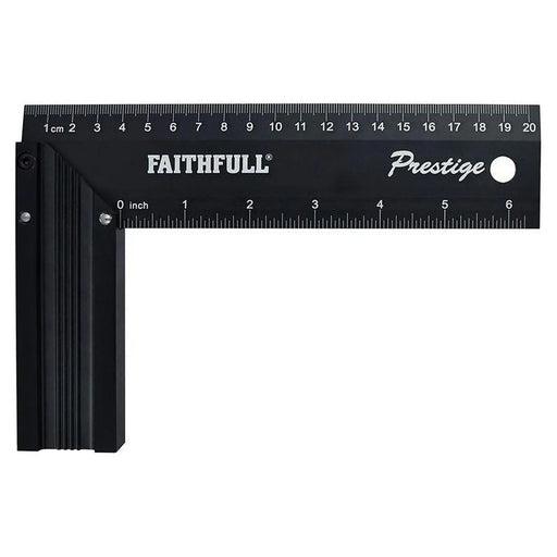 Faithfull Prestige Try Square Black Aluminium 200mm (8in)