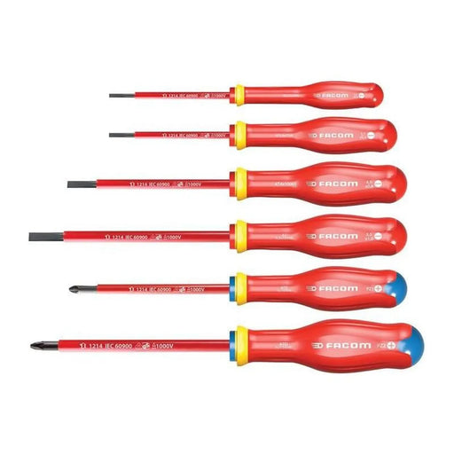 Facom Protwist® VDE Screwdriver Set, 6 Piece