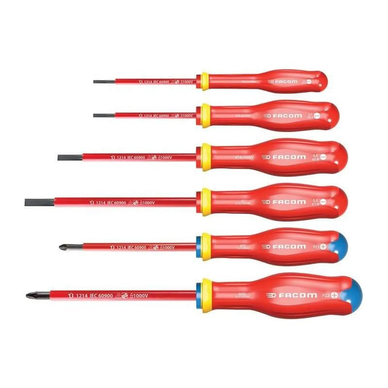 Facom Protwist® VDE Screwdriver Set, 6 Piece