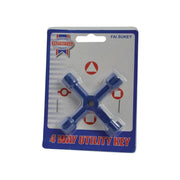 Faithfull 4-Way Services Utility Meter Key