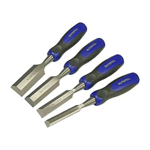 Faithfull Bevel Edge Butt Chisel Set, 4 Piece