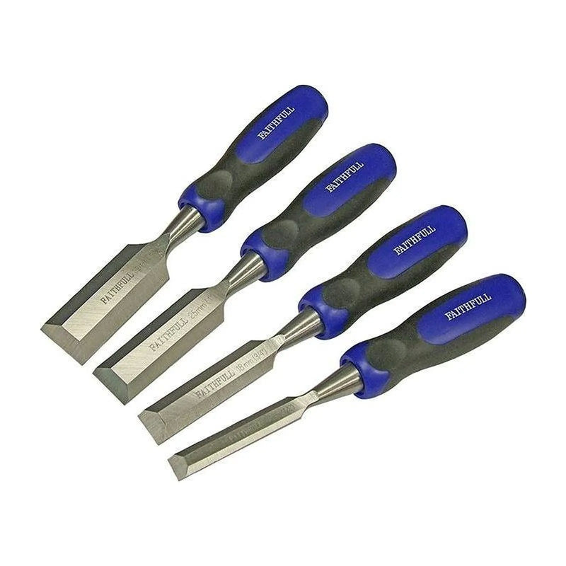 Faithfull Bevel Edge Butt Chisel Set, 4 Piece