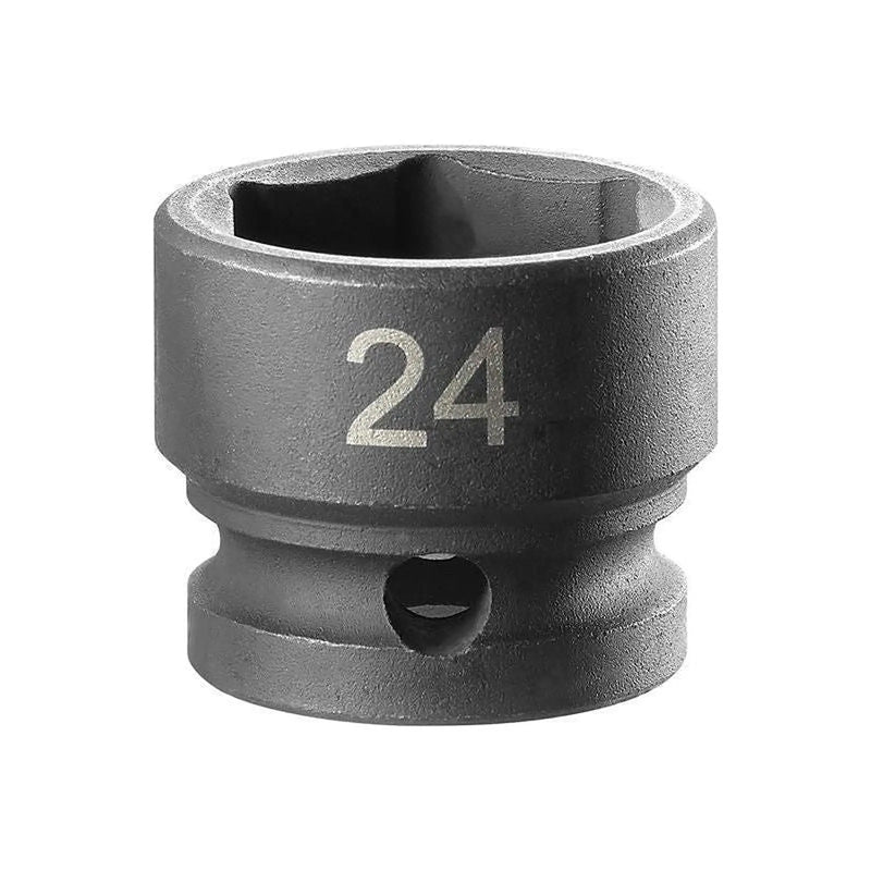 Facom 6-Point Stubby Impact Socket 1/2in Drive 24mm