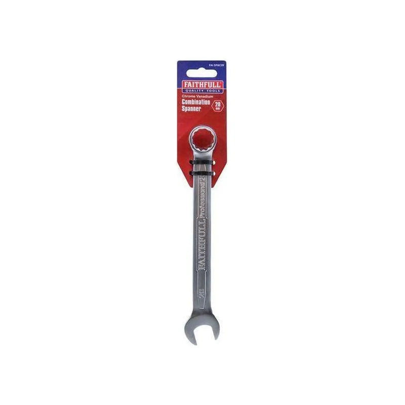 Faithfull Combination Spanner CV Satin Finish 20mm