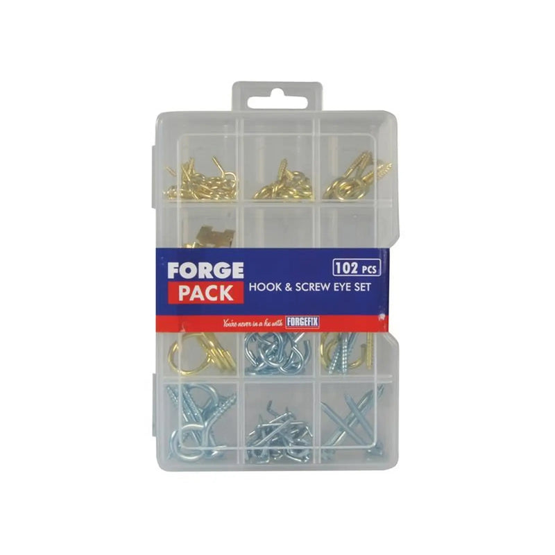 ForgeFix Hook & Screw Eye ForgePack Kit, 102 Piece