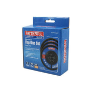 Faithfull Zirconia Abrasive Jumbo Flap Disc 115 x 22mm 80 Grit (3 Pack)