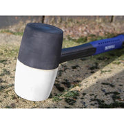 Faithfull Black & White Fibreglass Mallet 32oz