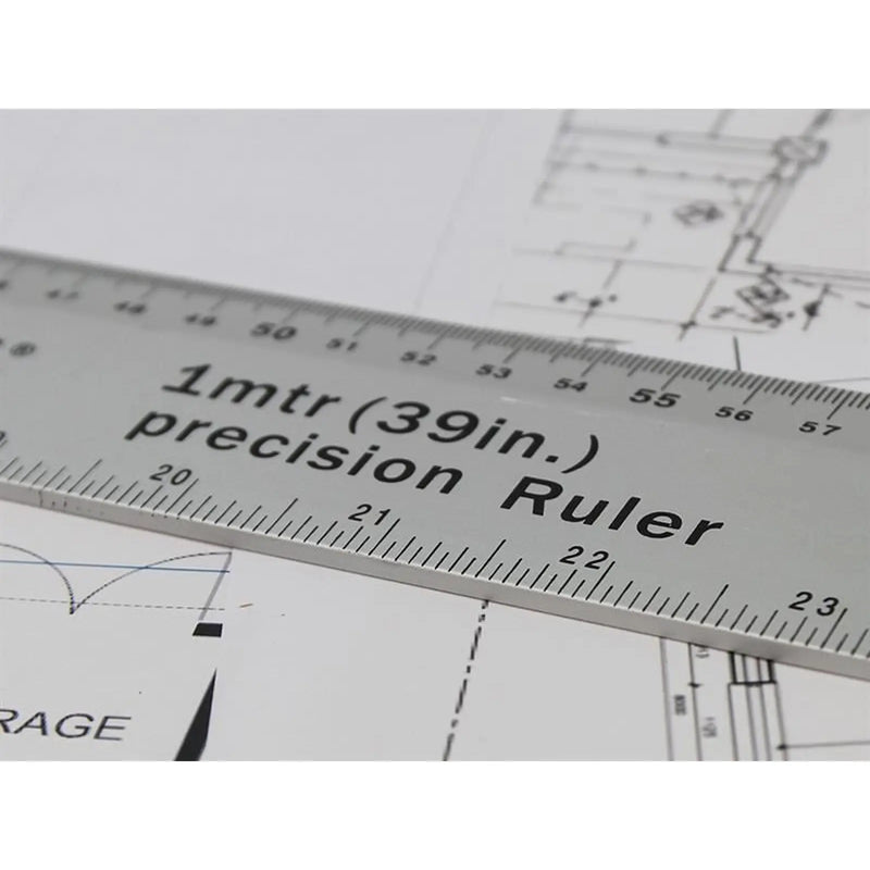 Faithfull Aluminium Flat Rule 1m/39in