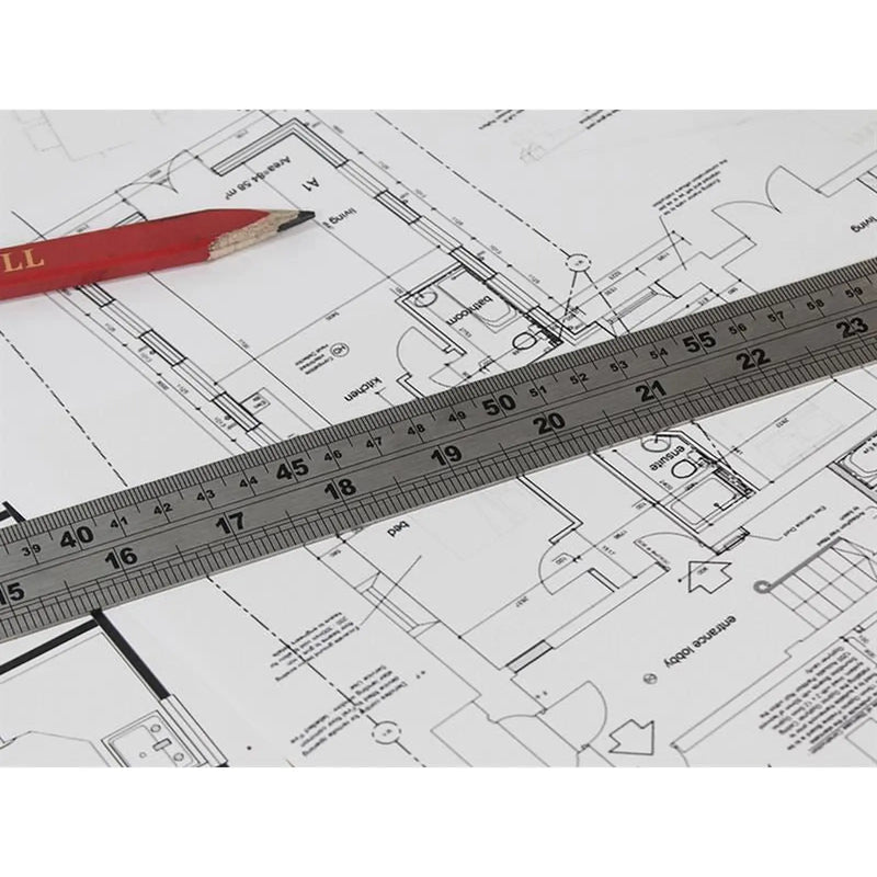 Faithfull Steel Rule 1m / 39in x 30mm