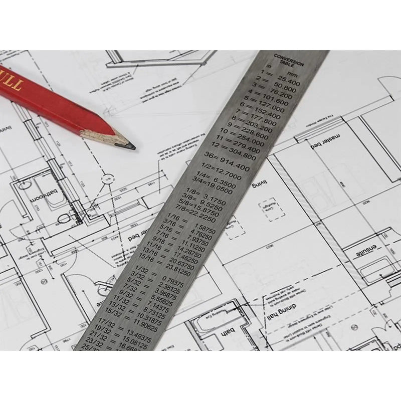 Faithfull Steel Rule 1m / 39in x 30mm
