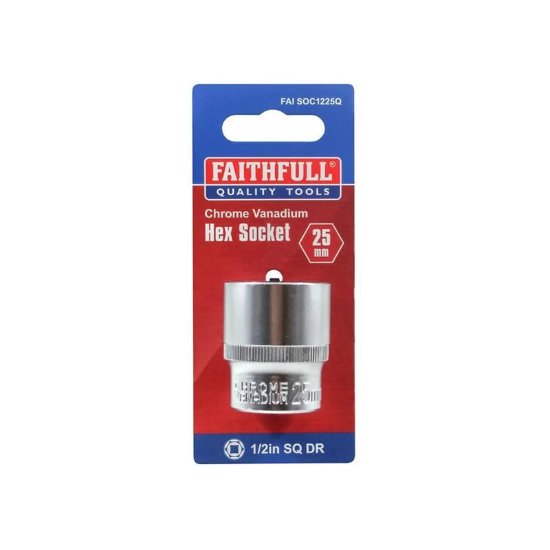 Faithfull Hex Socket 1/2in Drive 25mm