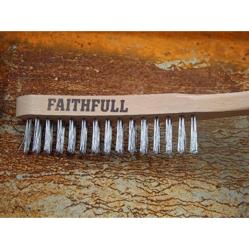 Faithfull Lightweight Scratch Brush, Two Row